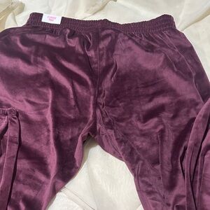 PINK Victoria's Secret Maroon Track Pants